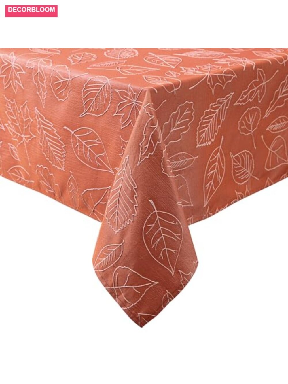 Polyester Jacquard Tablecloth 60 x 102 Embroidered Maple Leaf